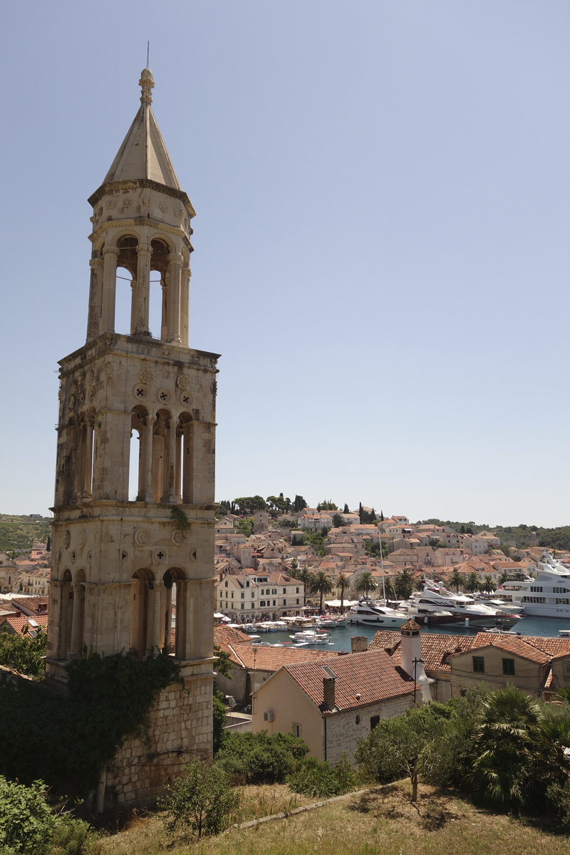 Hvar ville sur l'île d'Hvar en Croatie