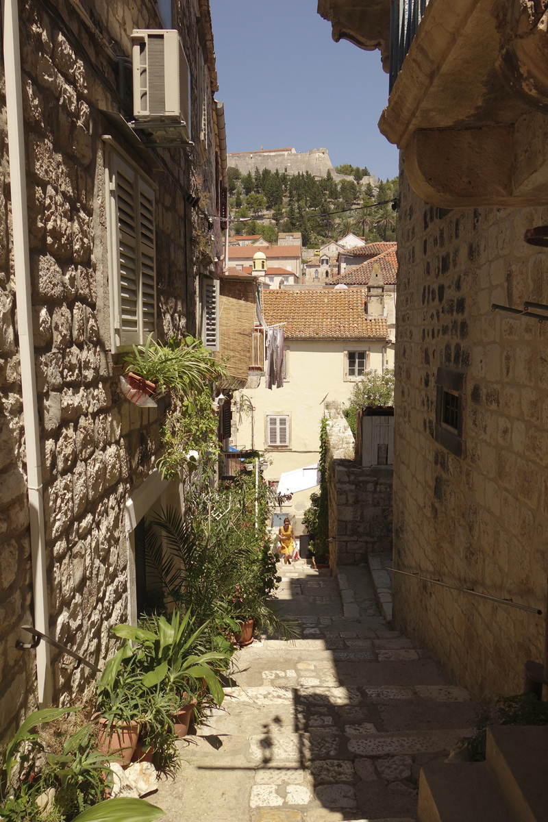 Hvar ville sur l'île d'Hvar en Croatie