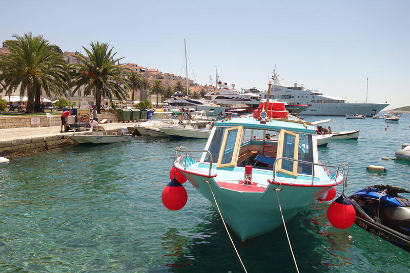 Hvar ville sur l'île d'Hvar en Croatie