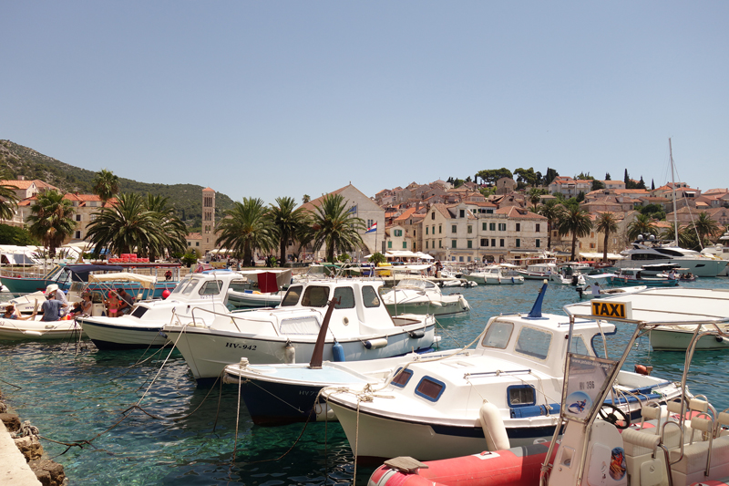 Hvar ville sur l'île d'Hvar en Croatie