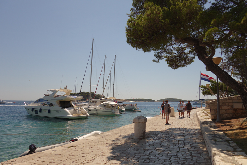 Hvar ville sur l'île d'Hvar en Croatie