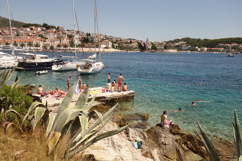 Hvar ville sur l'île d'Hvar en Croatie