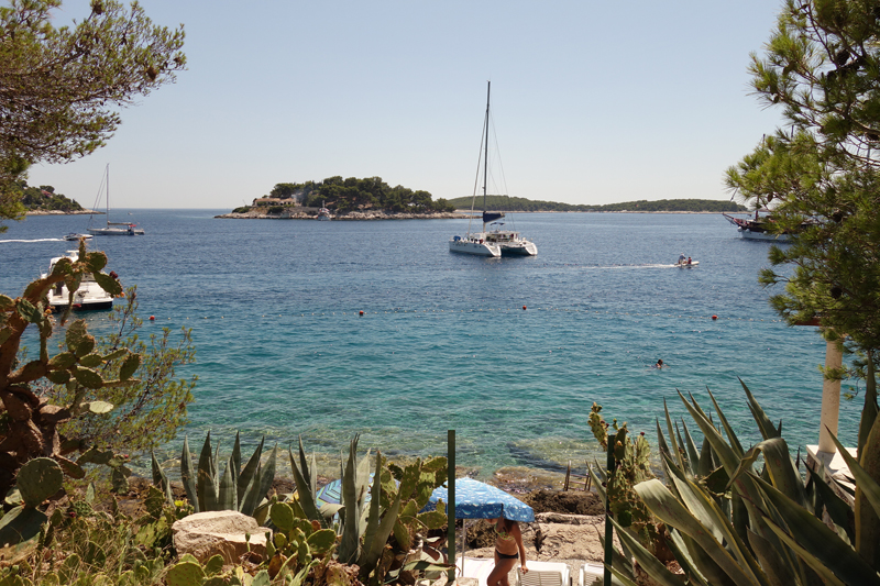 Hvar ville sur l'île d'Hvar en Croatie