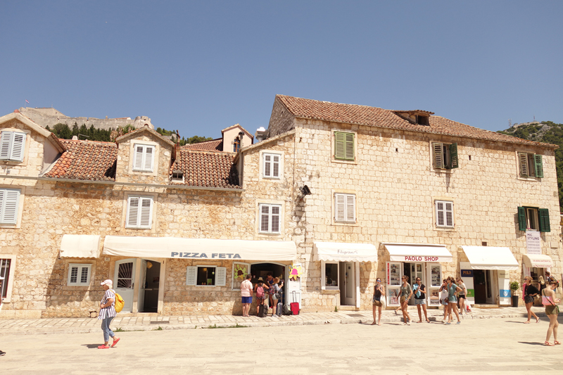 Hvar ville sur l'île d'Hvar en Croatie