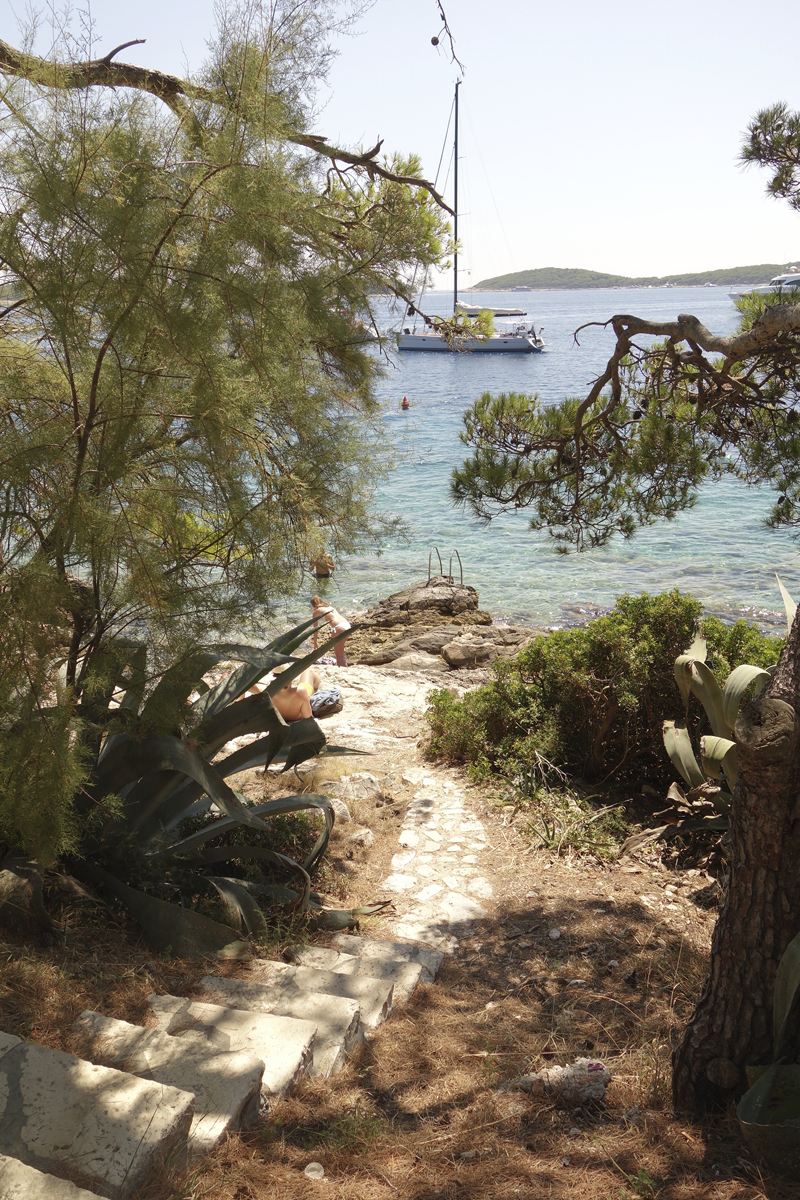 Hvar ville sur l'île d'Hvar en Croatie