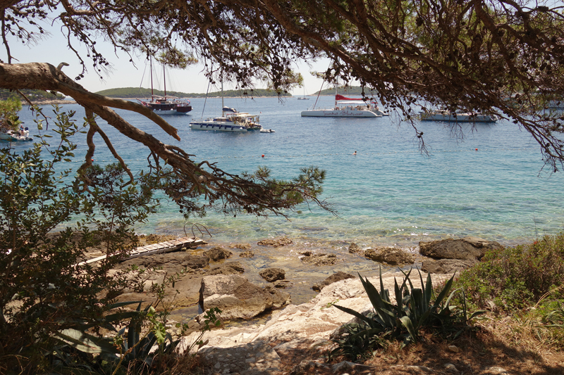 Hvar ville sur l'île d'Hvar en Croatie