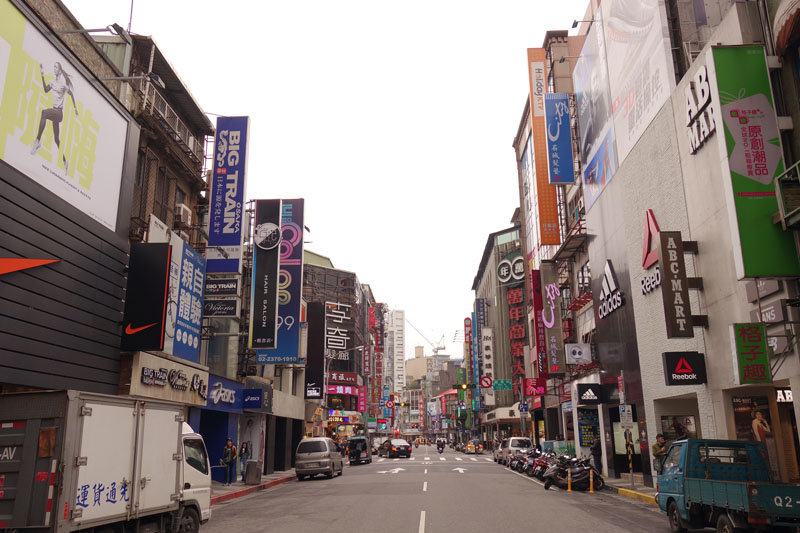 Voyage dans le quartier Ximen à Taipei Taïwan