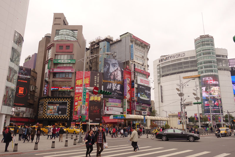 Voyage dans le quartier Ximen à Taipei Taïwan