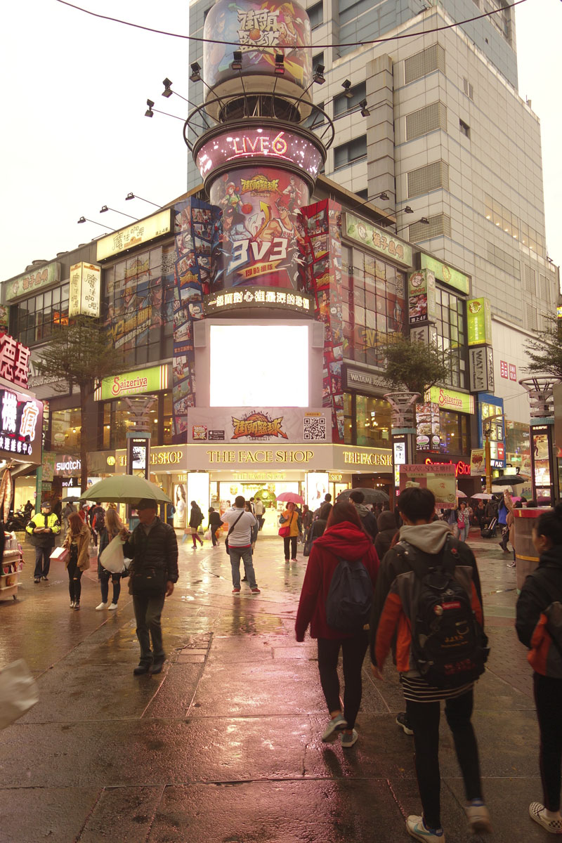 Voyage dans le quartier Ximen à Taipei Taïwan