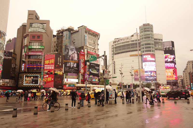 Voyage dans le quartier Ximen à Taipei Taïwan