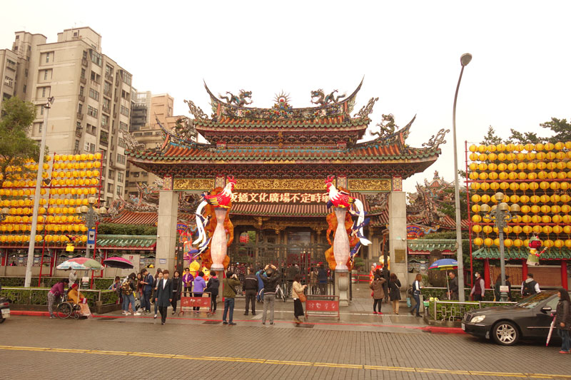 Voyage à Taipei à Taïwan Quartier Wanuha Temple Lunghshan