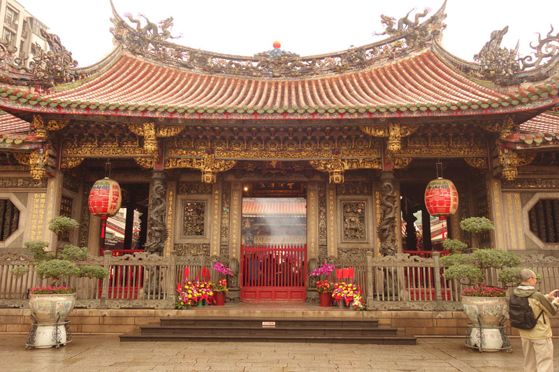 Voyage à Taipei à Taïwan Quartier Wanuha Temple Lunghshan