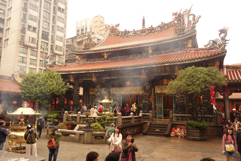 Voyage à Taipei à Taïwan Quartier Wanuha Temple Lunghshan