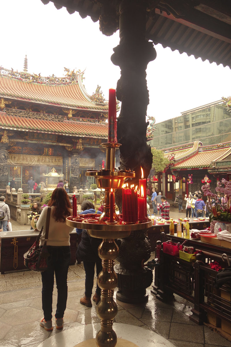 Voyage à Taipei à Taïwan Quartier Wanuha Temple Lunghshan