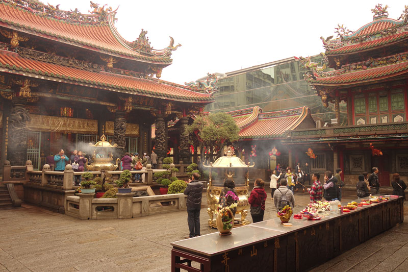 Voyage à Taipei à Taïwan Quartier Wanuha Temple Lunghshan