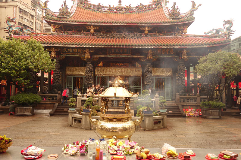 Voyage à Taipei à Taïwan Quartier Wanuha Temple Lunghshan