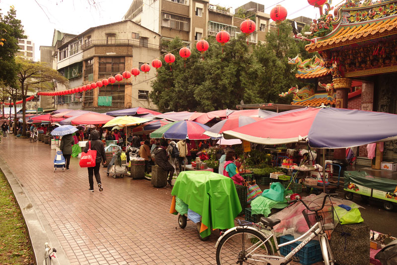 Voyage à Taipei à Taïwan Quartier Dihua street