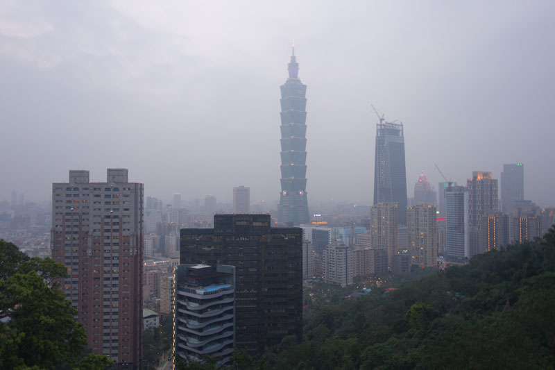 Mon voyage à Taipei à Taïwan Elephant Montain Xiangshan Hiking Trail