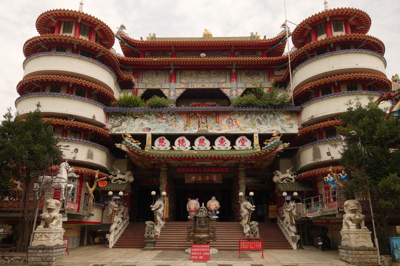 Mon voyage au Temple rue Dadun 19th Street à Taichung à Taïwan Taïwan