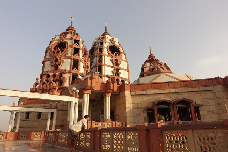 Mon voyage à Delhi en Inde Iskcon Temple