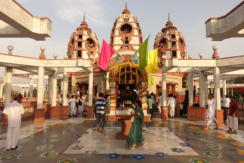Mon voyage à Delhi en Inde Iskcon Temple