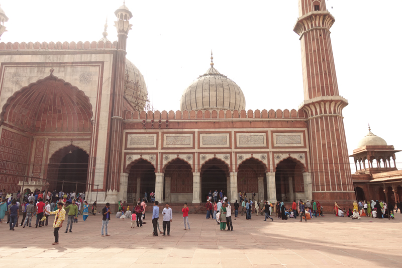 Mon voyage à Delhi en Inde Mosquée Jama Masjid