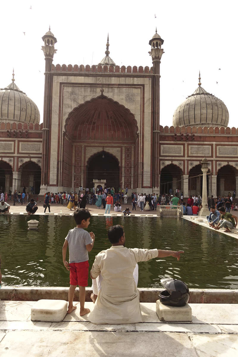 Mon voyage à Delhi en Inde Mosquée Jama Masjid