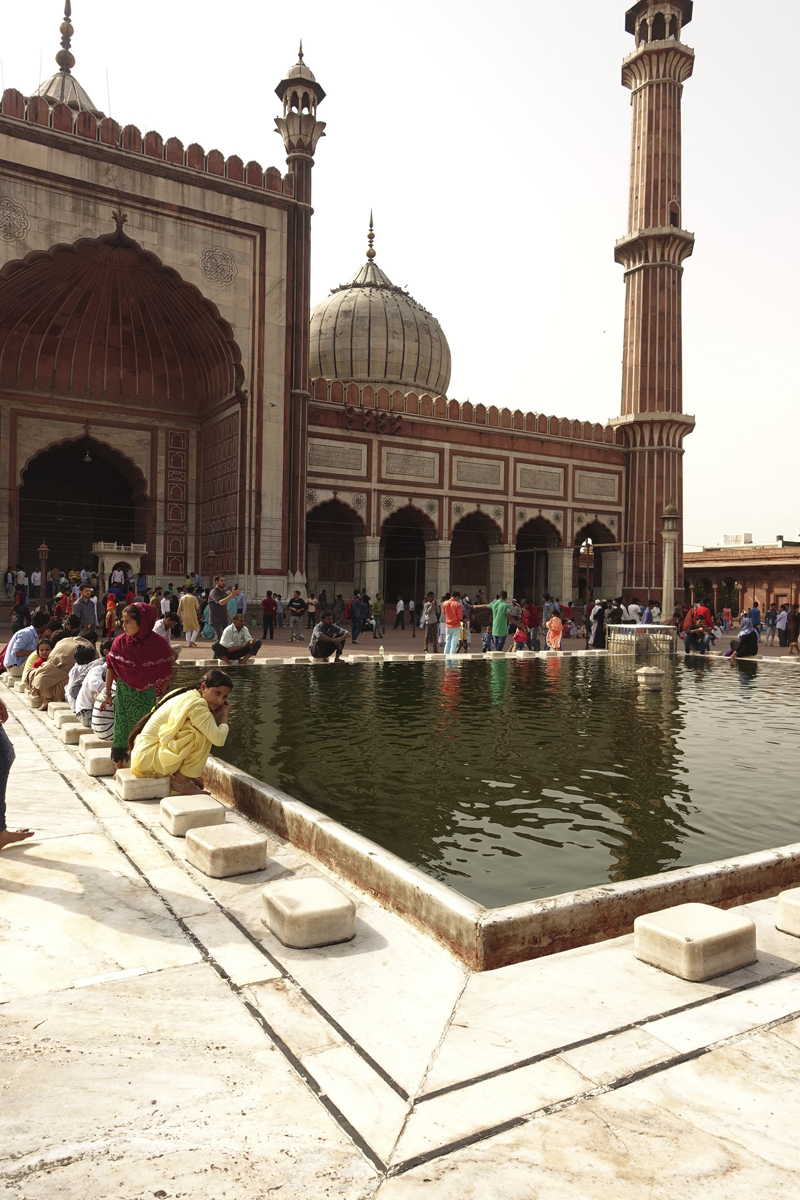 Mon voyage à Delhi en Inde Mosquée Jama Masjid