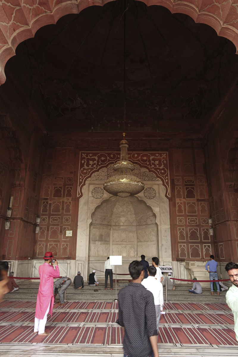 Mon voyage à Delhi en Inde Mosquée Jama Masjid