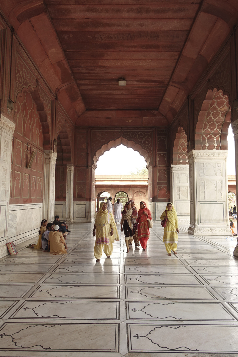 Mon voyage à Delhi en Inde Mosquée Jama Masjid