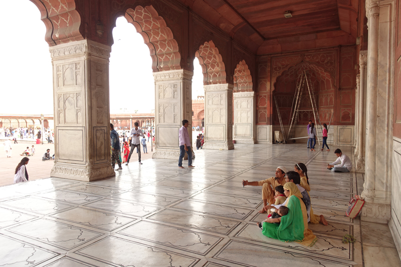 Mon voyage à Delhi en Inde Mosquée Jama Masjid