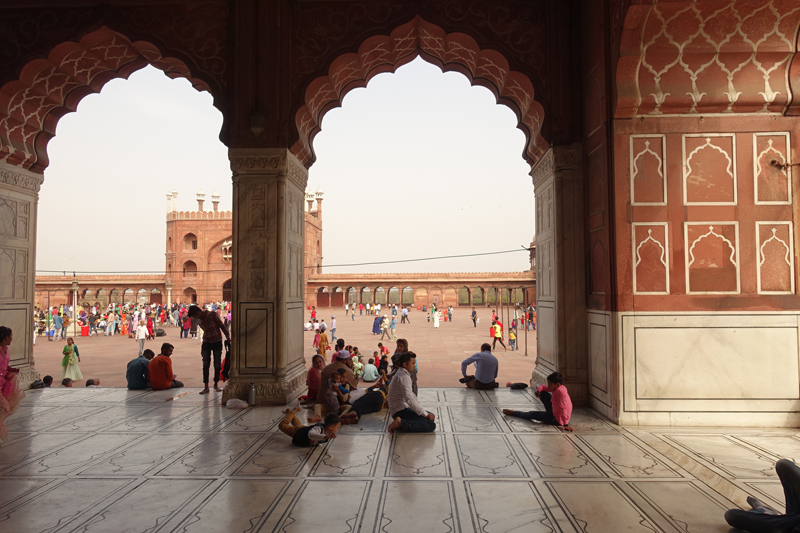 Mon voyage à Delhi en Inde Mosquée Jama Masjid