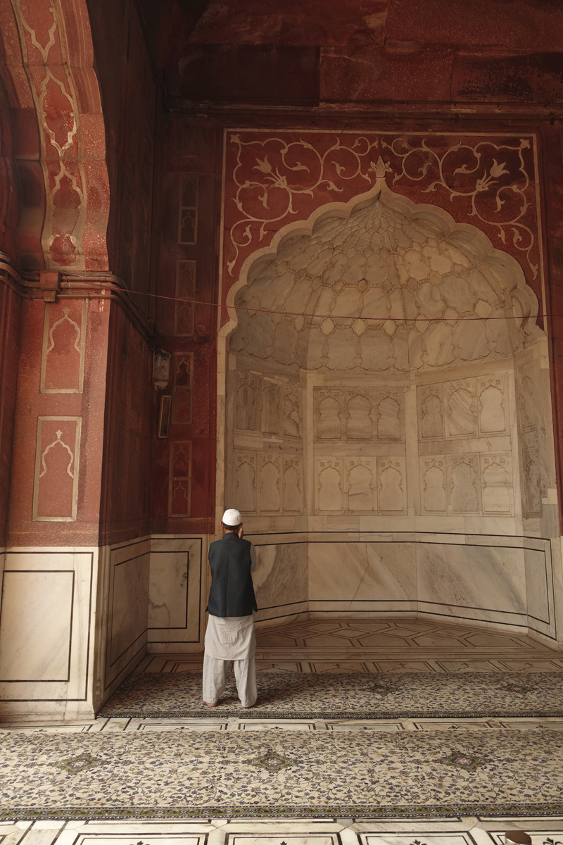 Mon voyage à Delhi en Inde Mosquée Jama Masjid