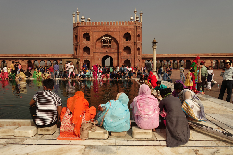 Mon voyage à Delhi en Inde Mosquée Jama Masjid