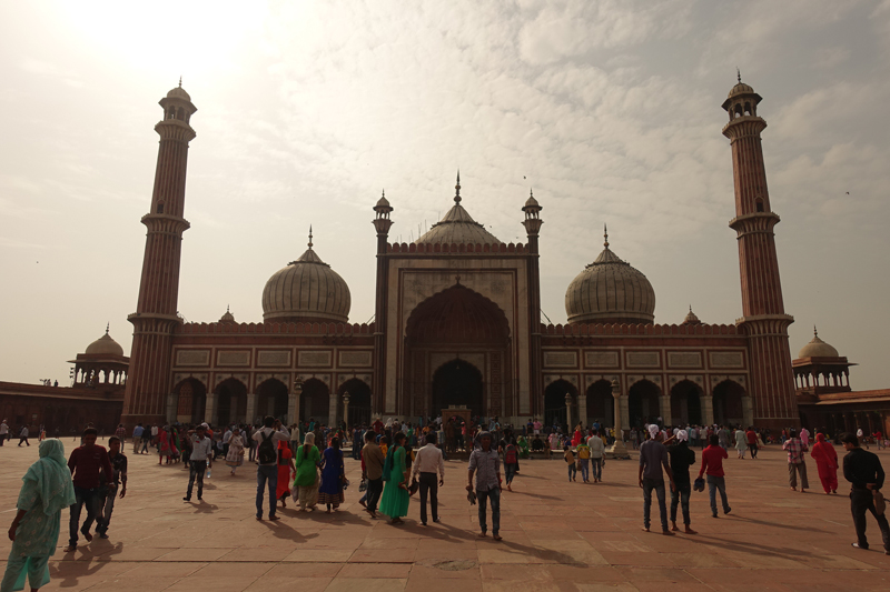 Mon voyage à Delhi en Inde Mosquée Jama Masjid