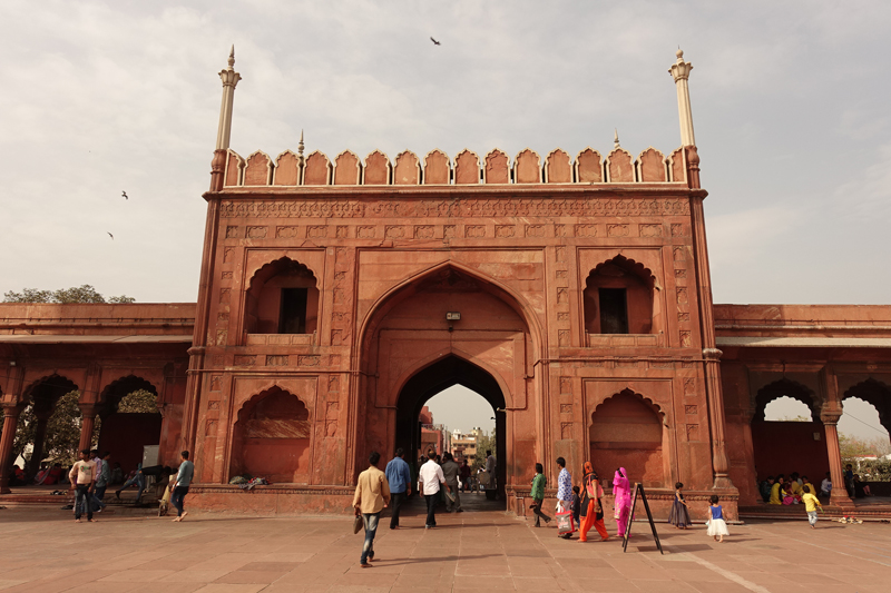 Mon voyage à Delhi en Inde Mosquée Jama Masjid