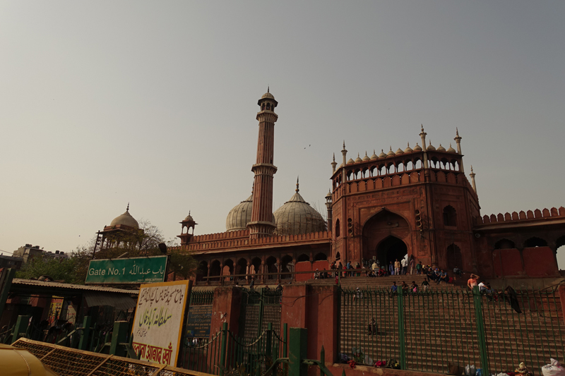 Mon voyage à Delhi en Inde Mosquée Jama Masjid