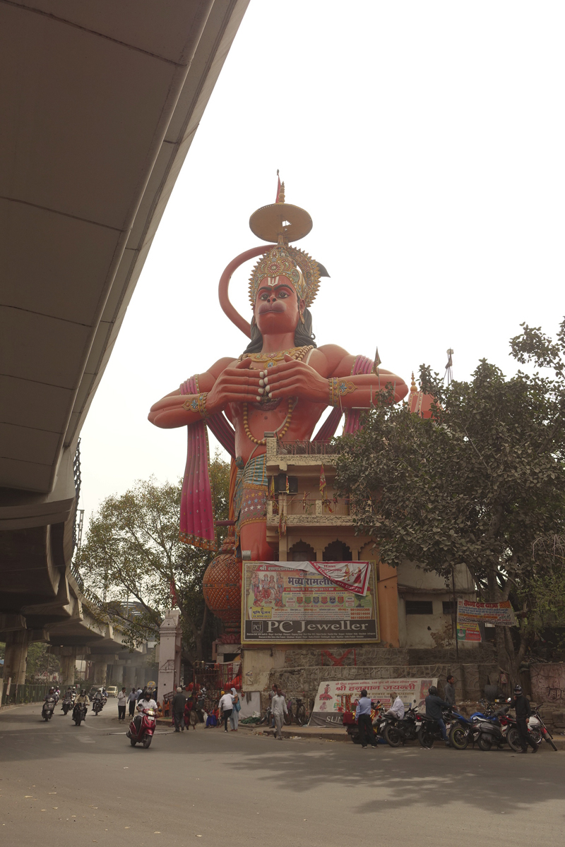 Mon voyage à Delhi en Inde Temple Hanuman