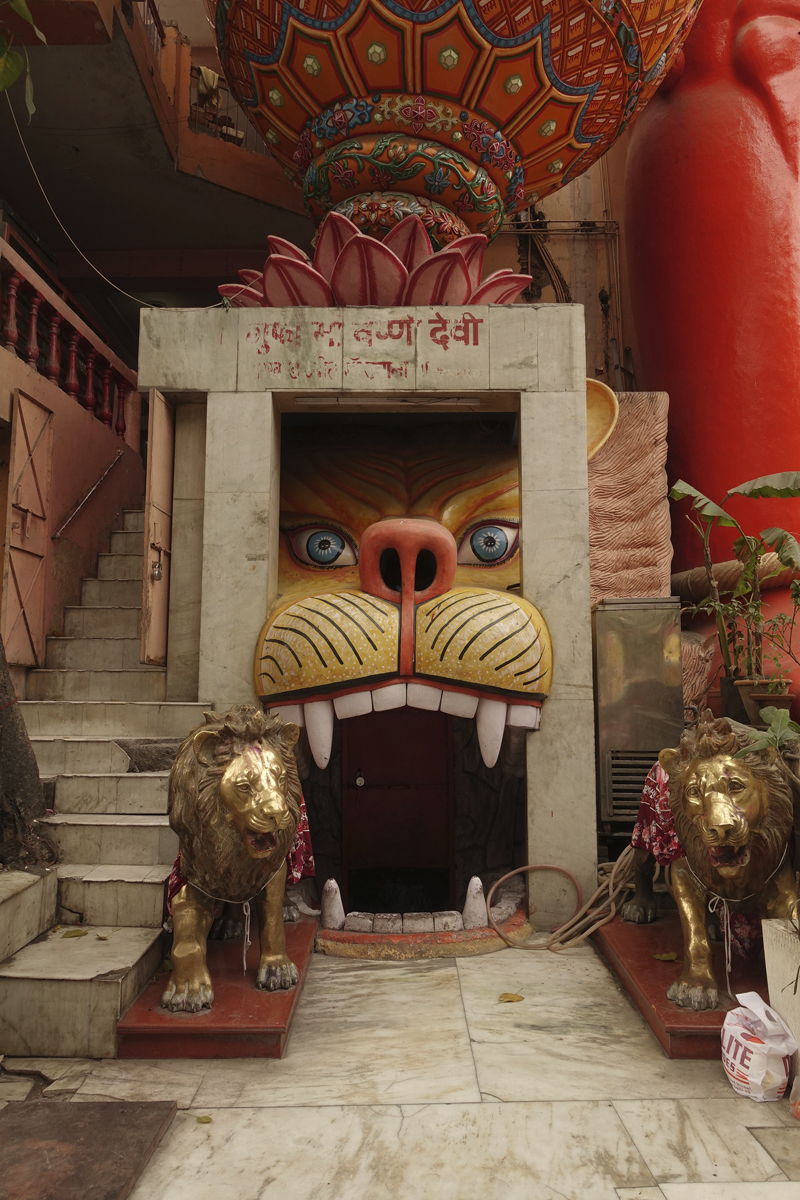 Mon voyage à Delhi en Inde Temple Hanuman