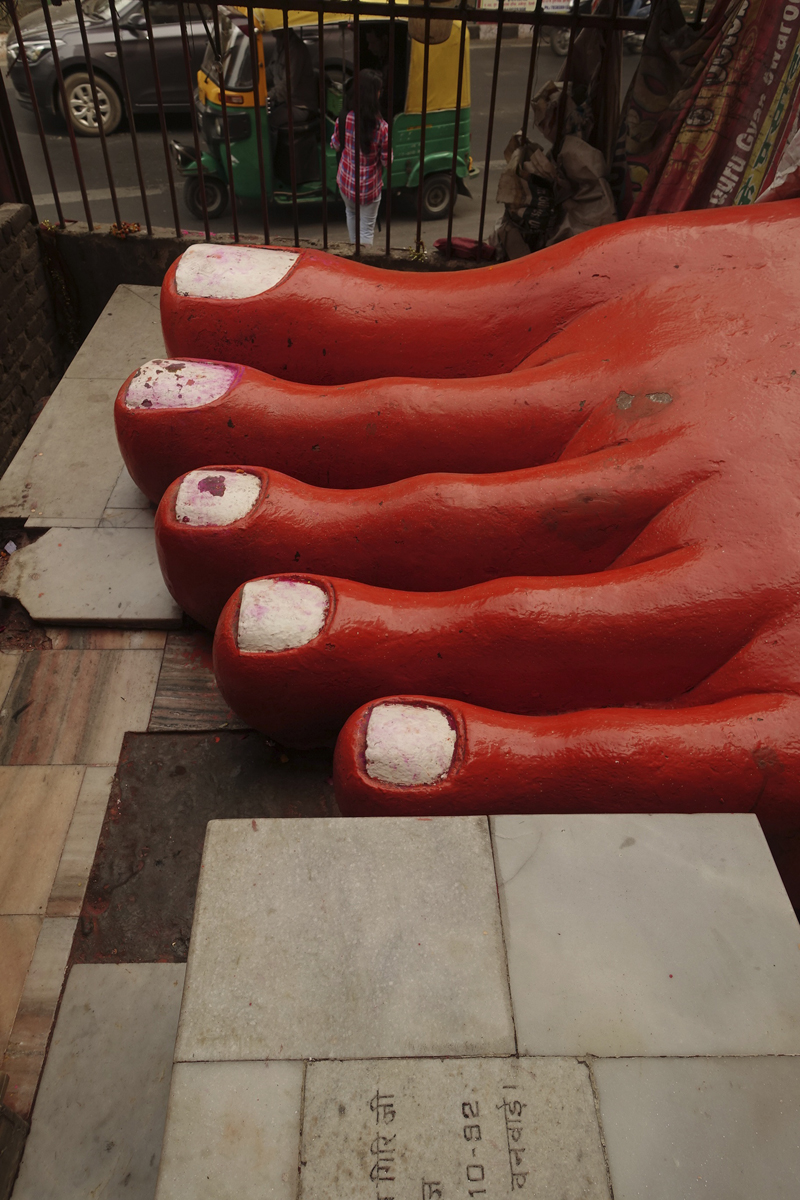 Mon voyage à Delhi en Inde Temple Hanuman