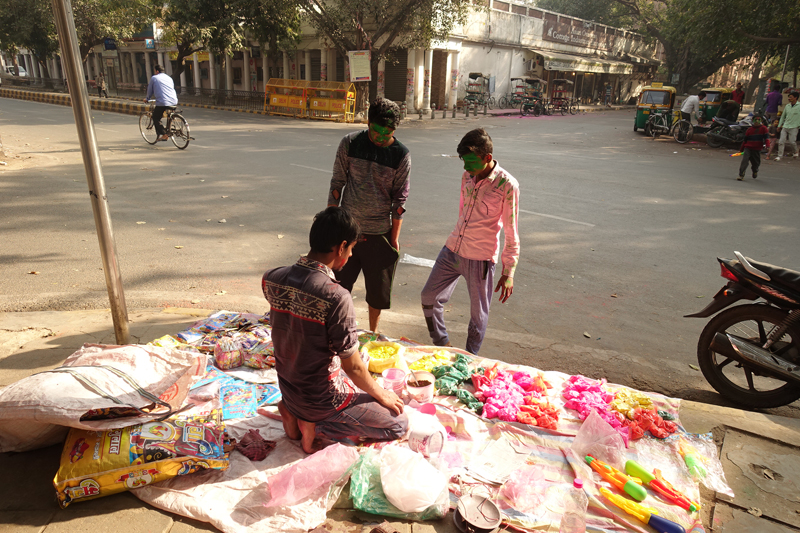 Mon voyage à Delhi en Inde Fête des couleurs Holi