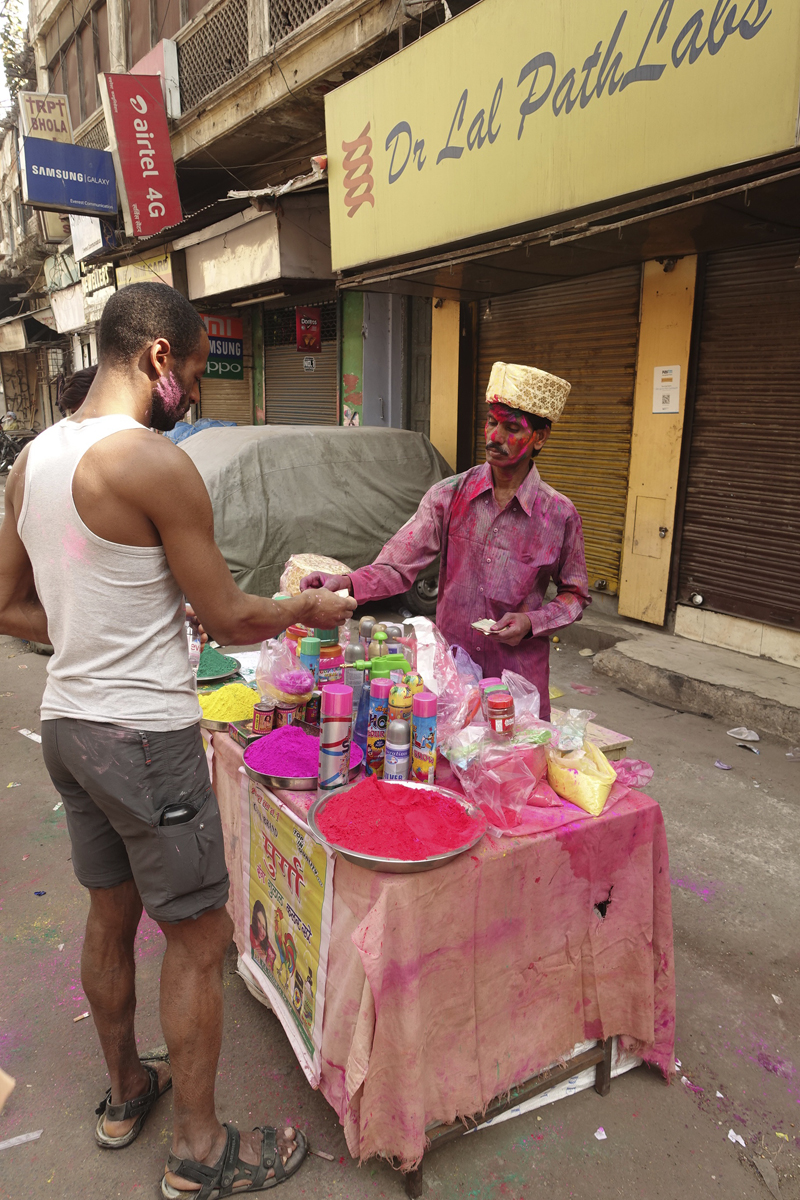 Mon voyage à Delhi en Inde Fête des couleurs Holi