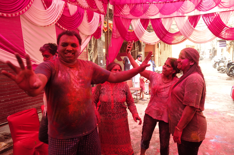 Mon voyage à Delhi en Inde Fête des couleurs Holi