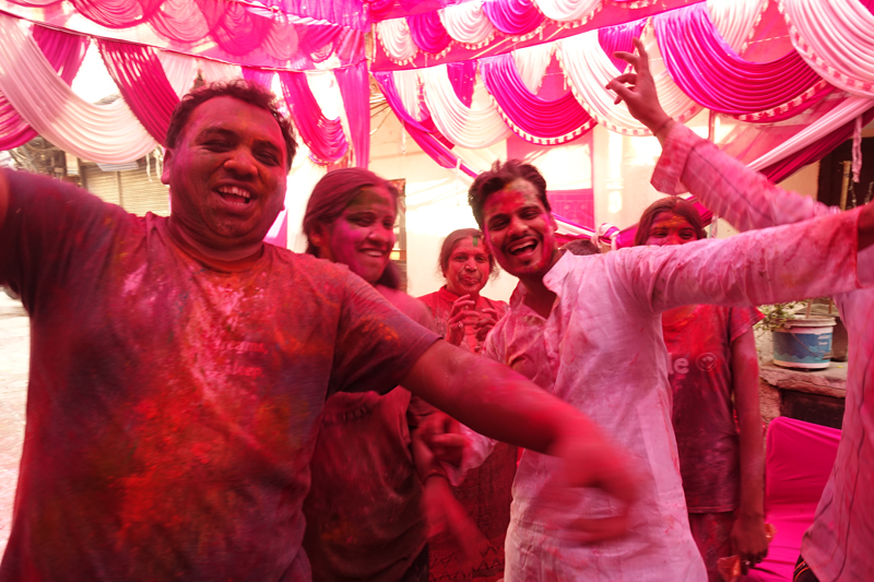 Mon voyage à Delhi en Inde Fête des couleurs Holi