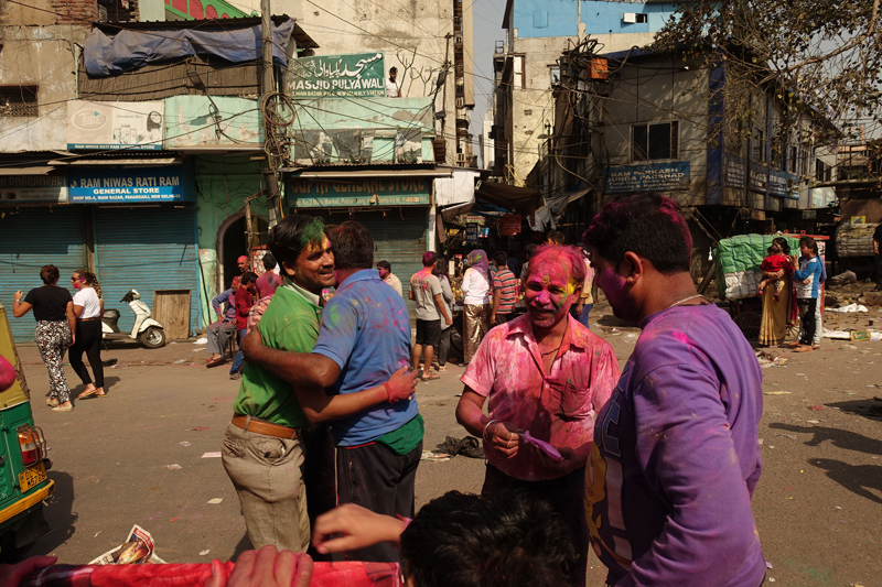 Mon voyage à Delhi en Inde Fête des couleurs Holi