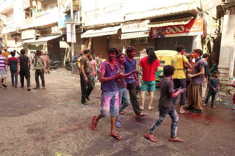 Mon voyage à Delhi en Inde Fête des couleurs Holi