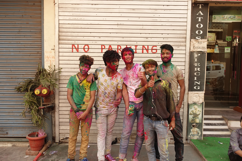 Mon voyage à Delhi en Inde Fête des couleurs Holi