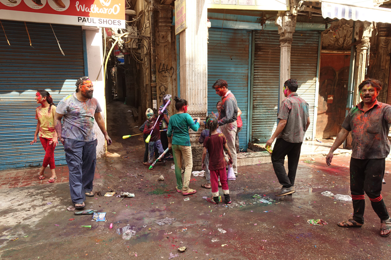 Mon voyage à Delhi en Inde Fête des couleurs Holi