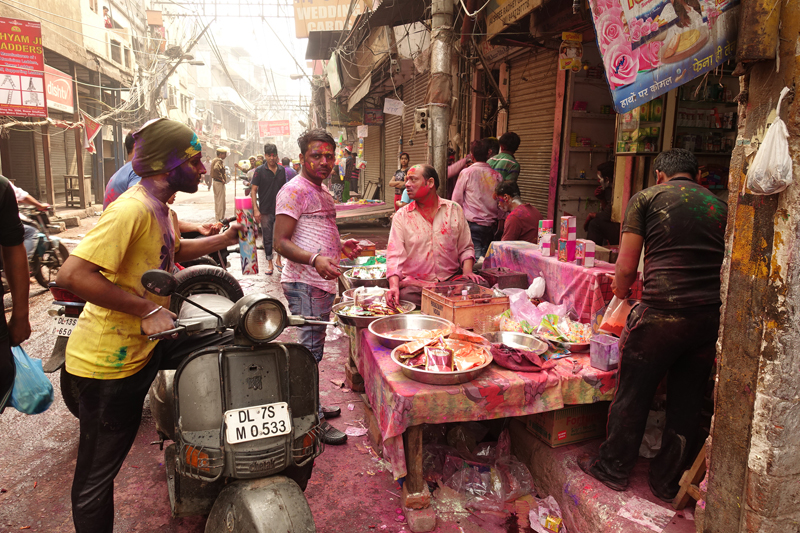 Mon voyage à Delhi en Inde Fête des couleurs Holi