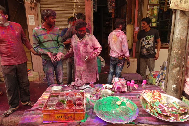 Mon voyage à Delhi en Inde Fête des couleurs Holi